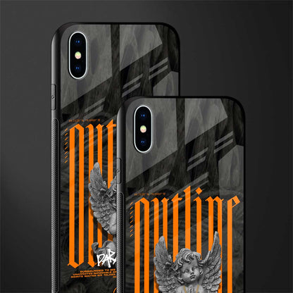 outline glass case for iphone xs max image-2