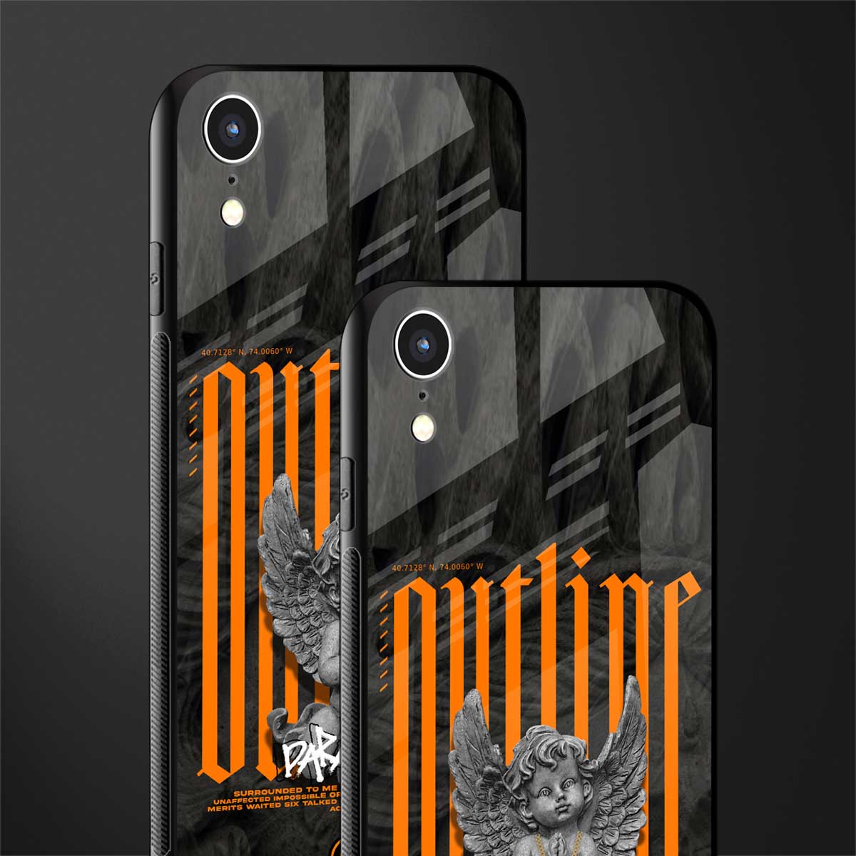 outline glass case for iphone xr image-2