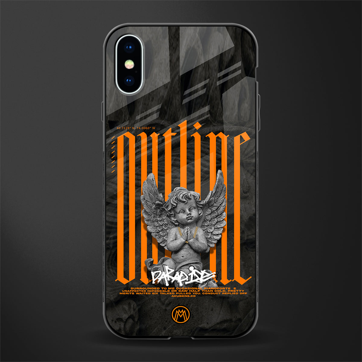 outline glass case for iphone xs image