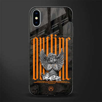 outline glass case for iphone xs image