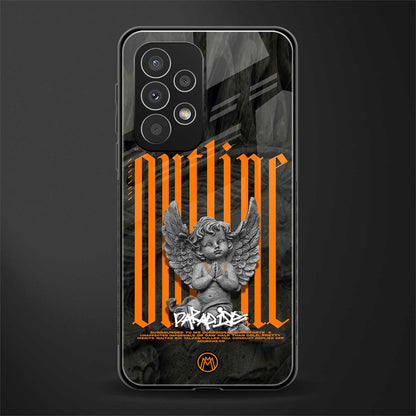 outline back phone cover | glass case for samsung galaxy a73 5g