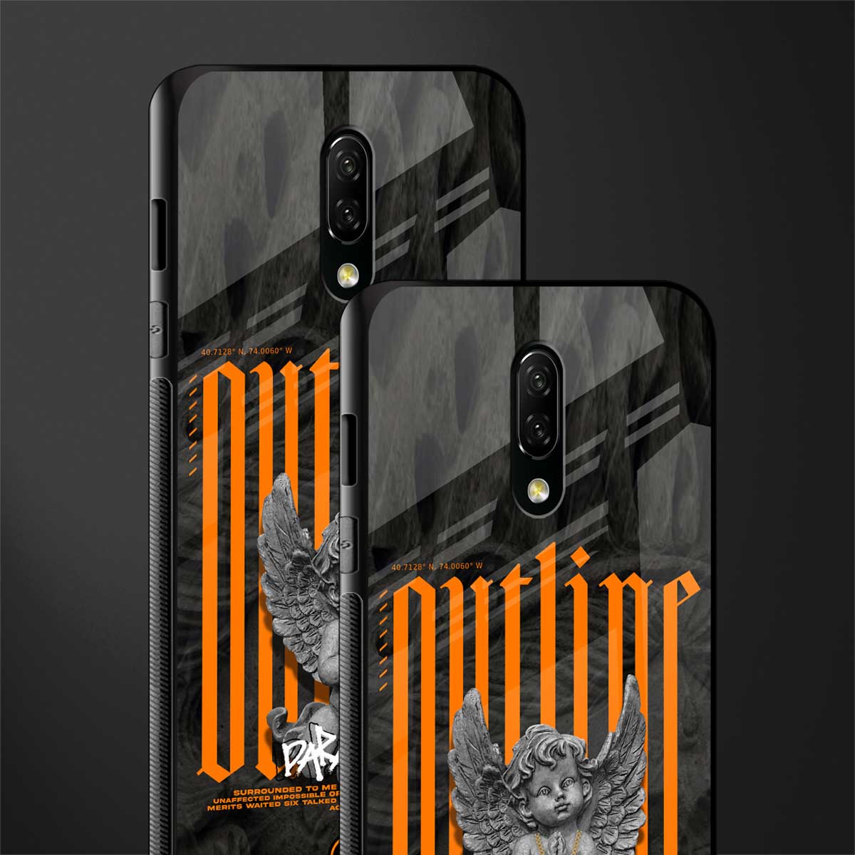 outline glass case for oneplus 7 image-2