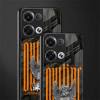 outline back phone cover | glass case for oppo reno 8 pro