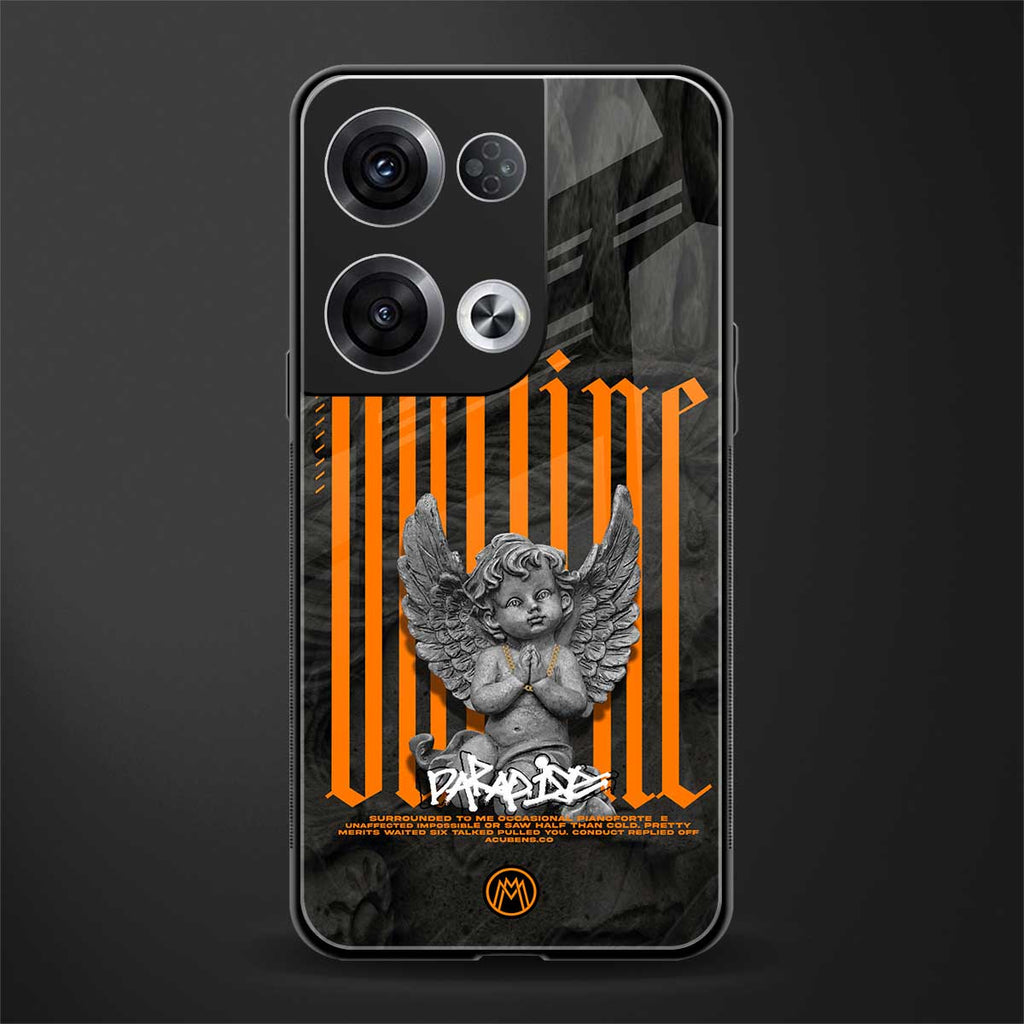 outline back phone cover | glass case for oppo reno 8 pro