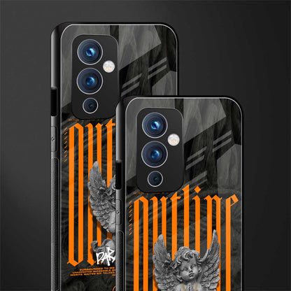 outline back phone cover | glass case for oneplus 9