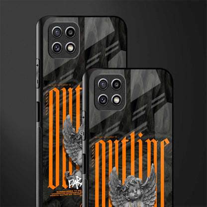 outline back phone cover | glass case for samsung galaxy f42