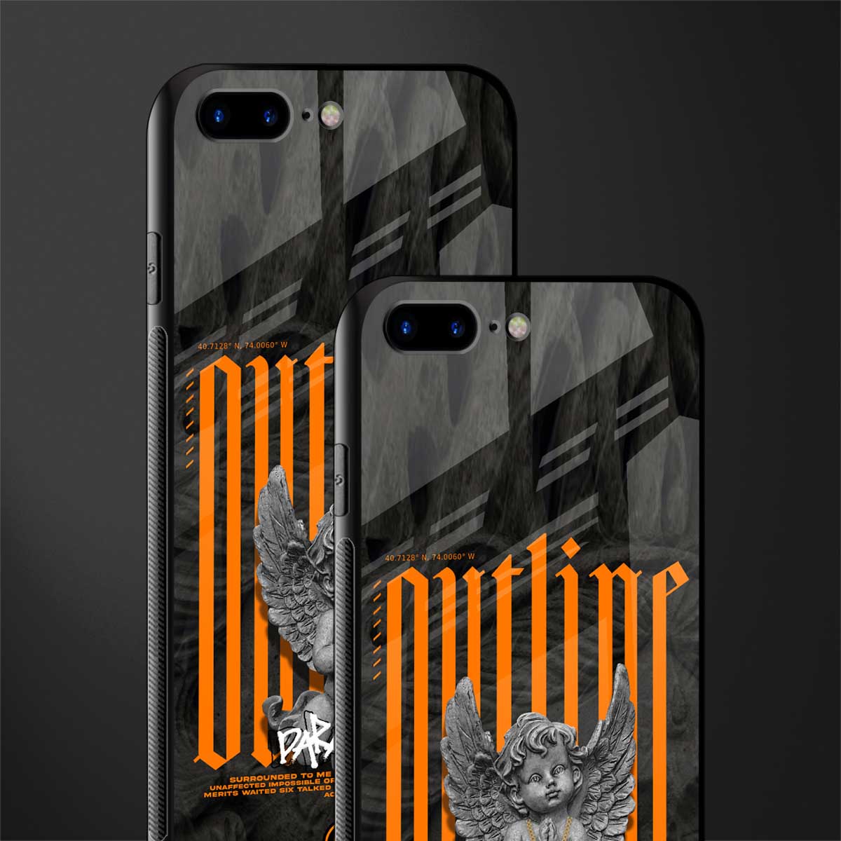 outline glass case for iphone 7 plus image-2