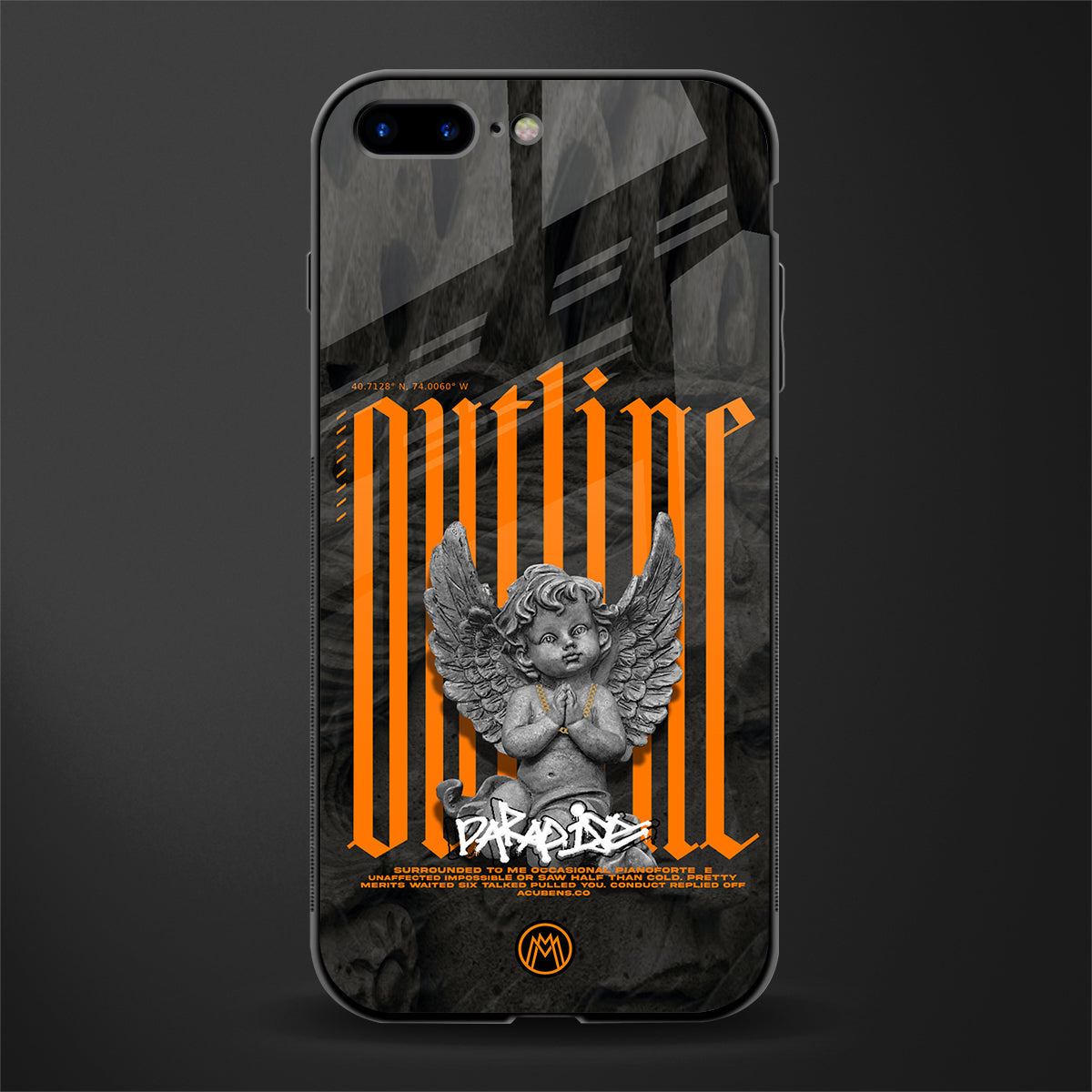 outline glass case for iphone 8 plus image