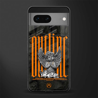 outline back phone cover | glass case for google pixel 7