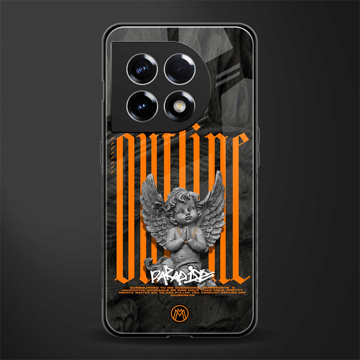 outline back phone cover | glass case for oneplus 11