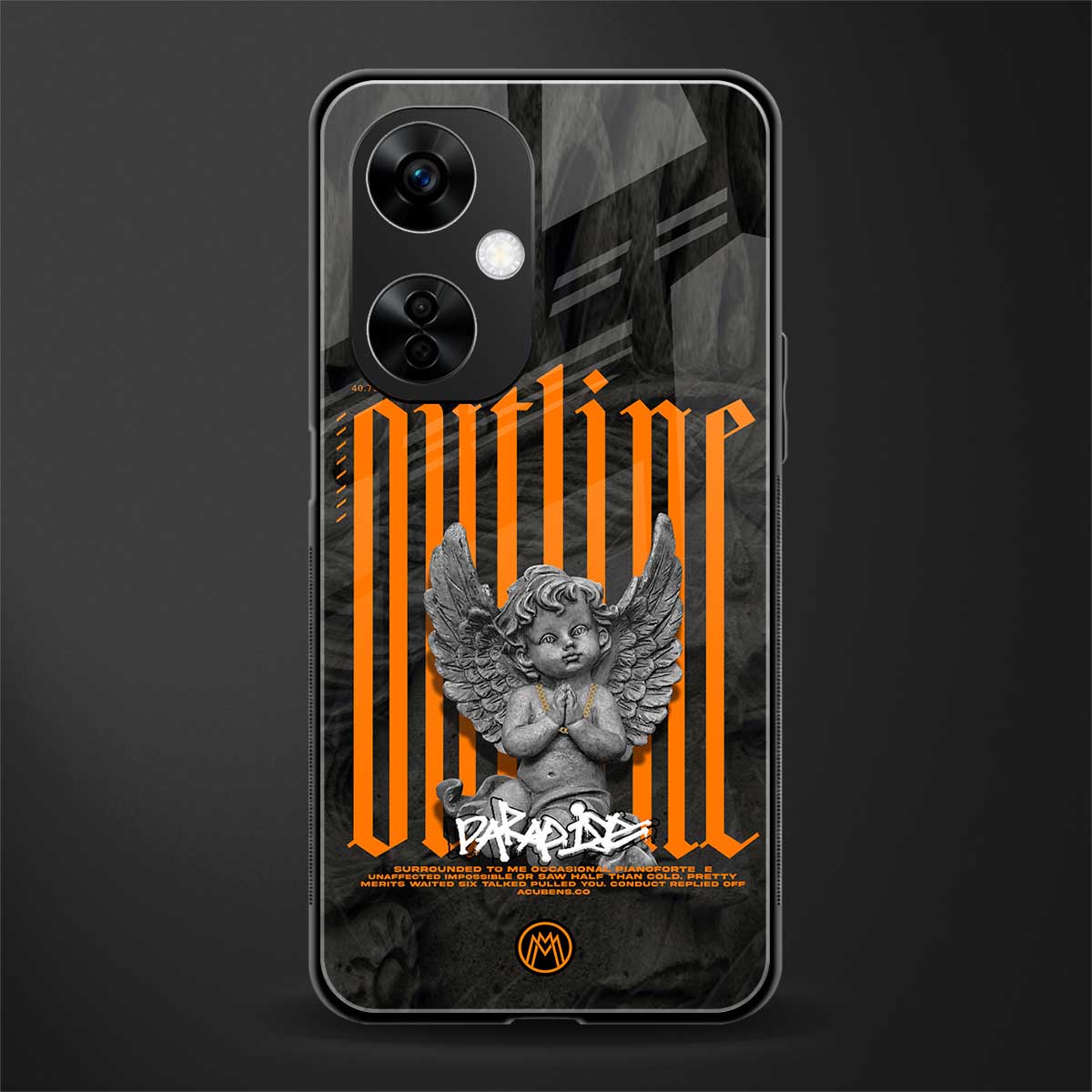 outline back phone cover | glass case for oneplus nord ce 3 lite