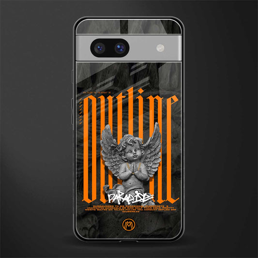 outline back phone cover | glass case for Google Pixel 7A