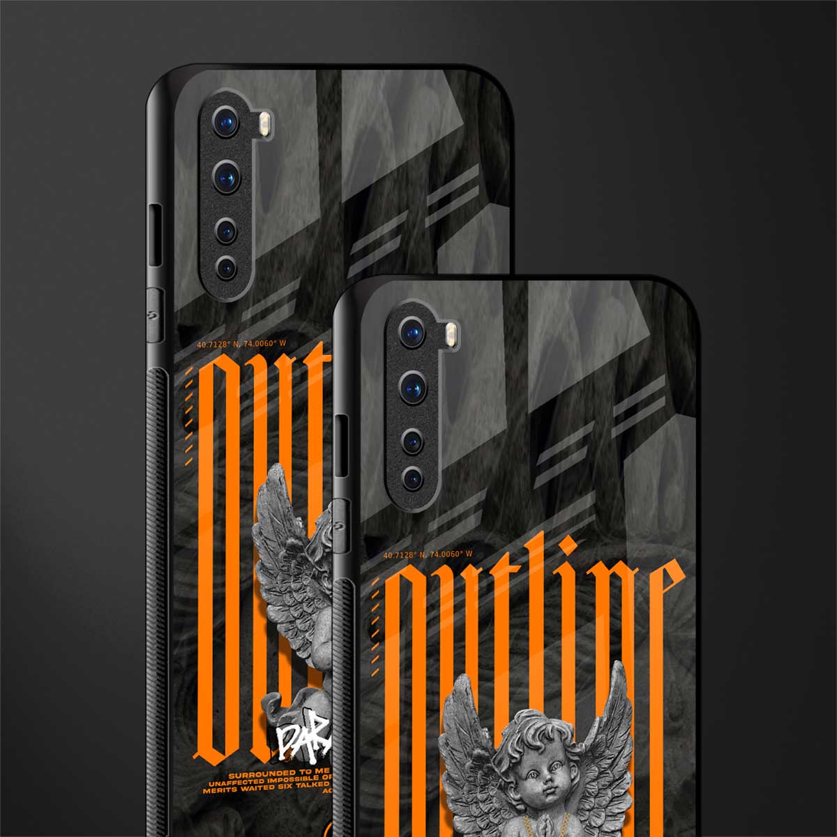 outline glass case for oneplus nord ac2001 image-2