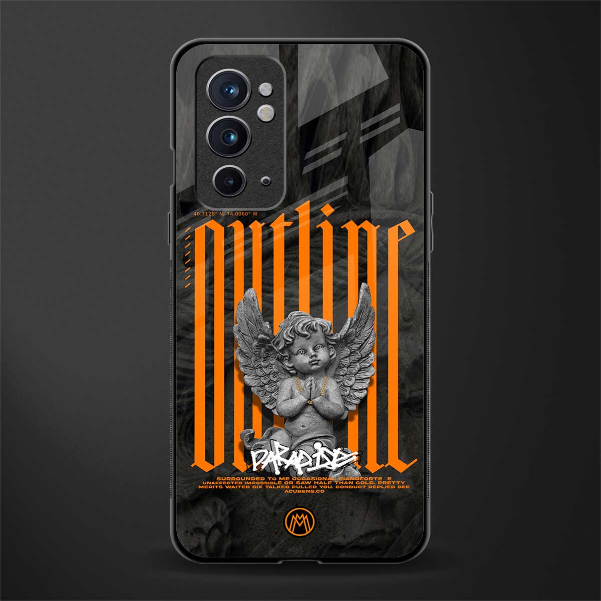 outline glass case for oneplus 9rt image