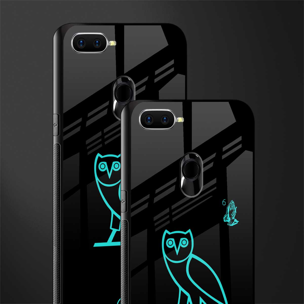 ovo glass case for oppo a7 image-2