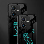 ovo back phone cover | glass case for vivo y22