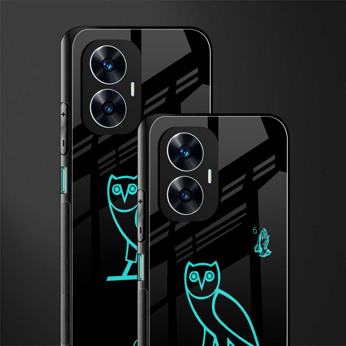 ovo back phone cover | glass case for realme c55