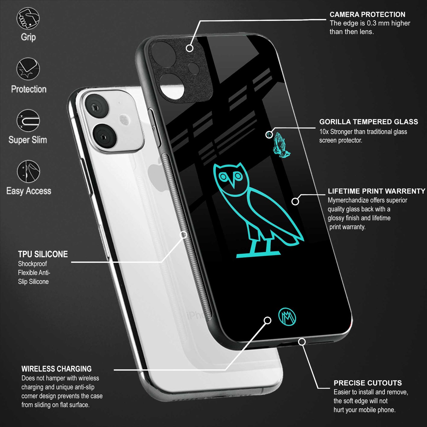 ovo glass case for iphone xs image-4