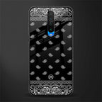 paisley black glass case for poco x2 image