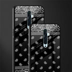 paisley black glass case for oppo reno 2f image-2
