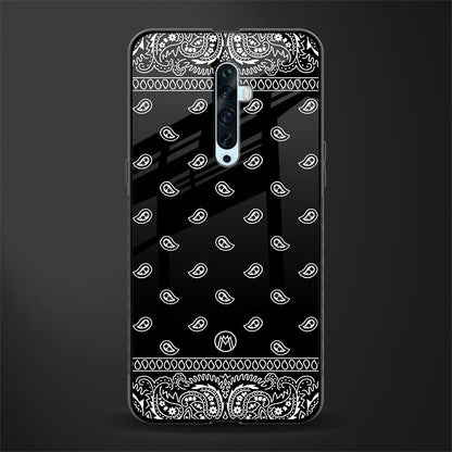 paisley black glass case for oppo reno 2z image