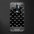 paisley black glass case for oppo reno 2f image
