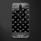 paisley black glass case for oppo f11 pro image