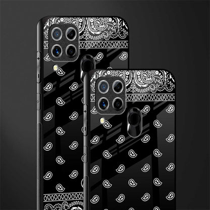 paisley black glass case for realme c15 image-2