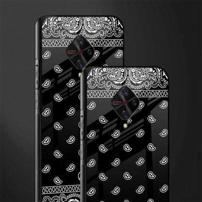 paisley black glass case for vivo s1 pro image-2