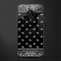 paisley black glass case for vivo s1 pro image