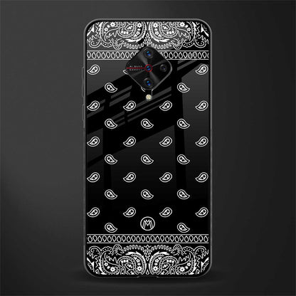 paisley black glass case for vivo s1 pro image