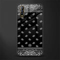 paisley black glass case for vivo s1 image
