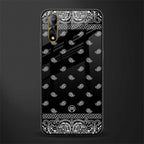 paisley black glass case for vivo s1 image