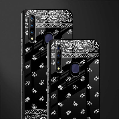 paisley black glass case for vivo z1 pro image-2