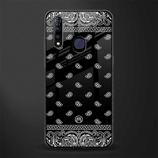 paisley black glass case for vivo z1 pro image