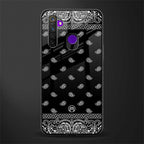 paisley black glass case for realme 5i image