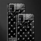 paisley black glass case for samsung galaxy m31 prime edition image-2