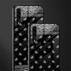 paisley black glass case for samsung galaxy a30s image-2