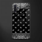 paisley black glass case for samsung galaxy note 10 plus image