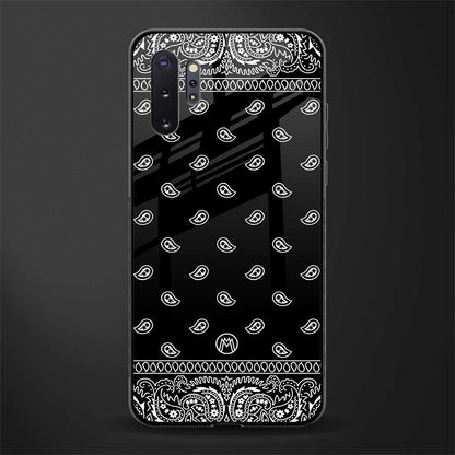 paisley black glass case for samsung galaxy note 10 plus image