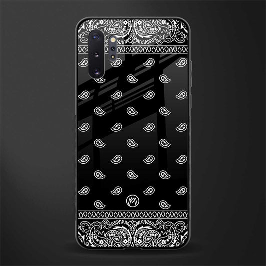 paisley black glass case for samsung galaxy note 10 plus image