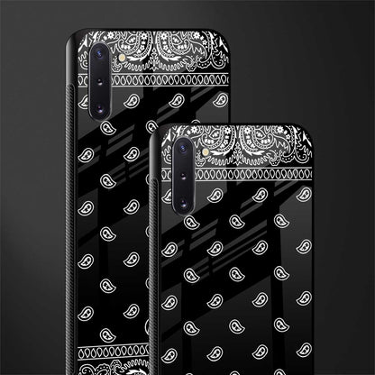 paisley black glass case for samsung galaxy note 10 image-2