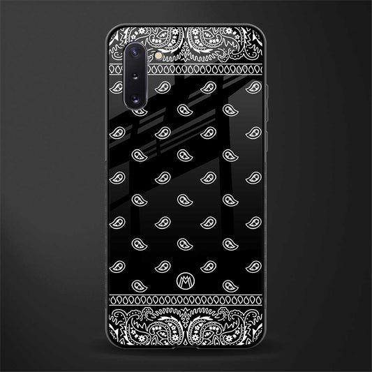 paisley black glass case for samsung galaxy note 10 image