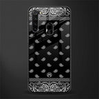 paisley black glass case for redmi note 8 image