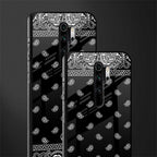 paisley black glass case for redmi note 8 pro image-2