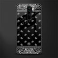 paisley black glass case for redmi note 8 pro image