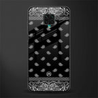 paisley black glass case for poco m2 pro image