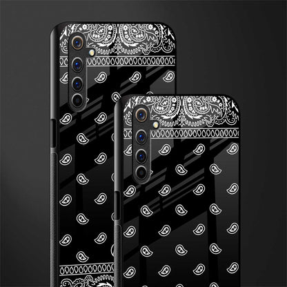 paisley black glass case for realme 6i image-2