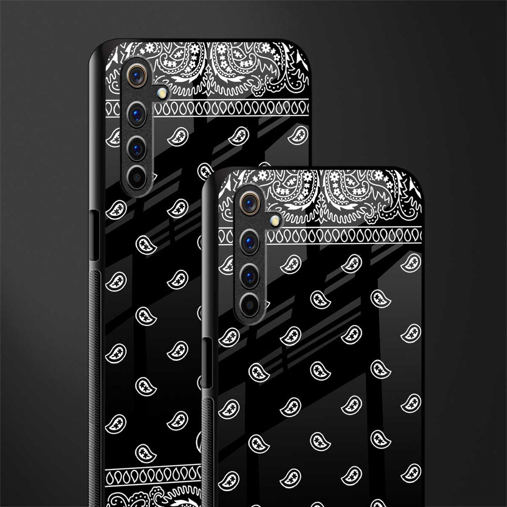 paisley black glass case for realme 6 pro image-2