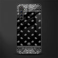 paisley black glass case for realme 6i image